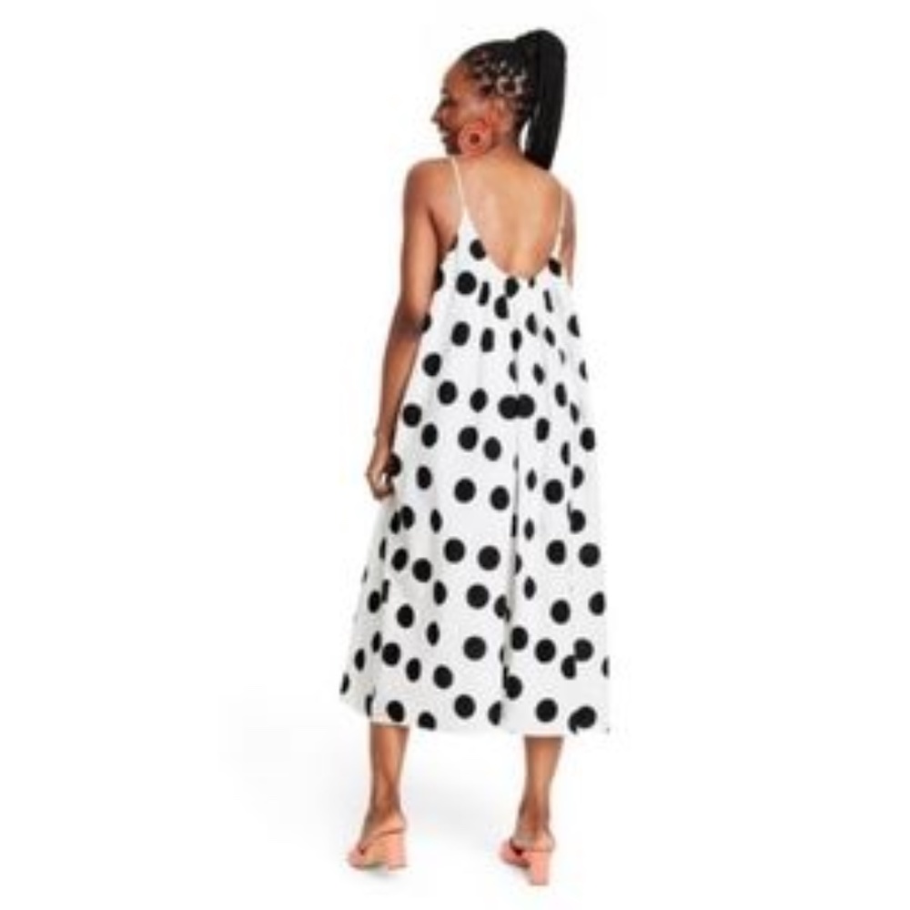 NWT Tabitha Brown X Black & White Polka Dot Dress Size XS